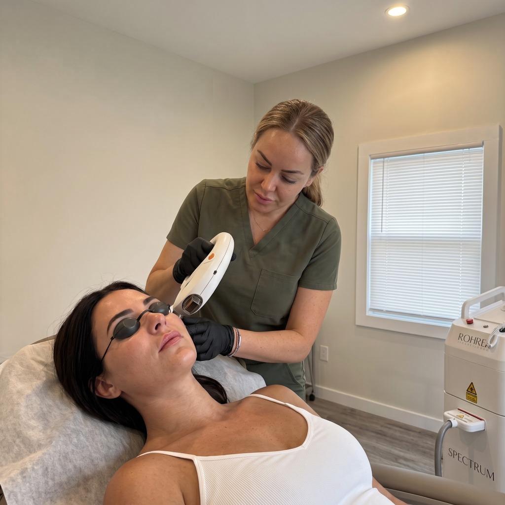 IPL Photofacial treatment with Rohrer Spectrum at Naqi Aesthetics